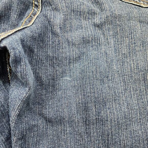 Maurices M. Jeans Womens 14 SHORT Blue Classic Mid Rise Flare Leg Stretch Denim - Picture 5 of 14